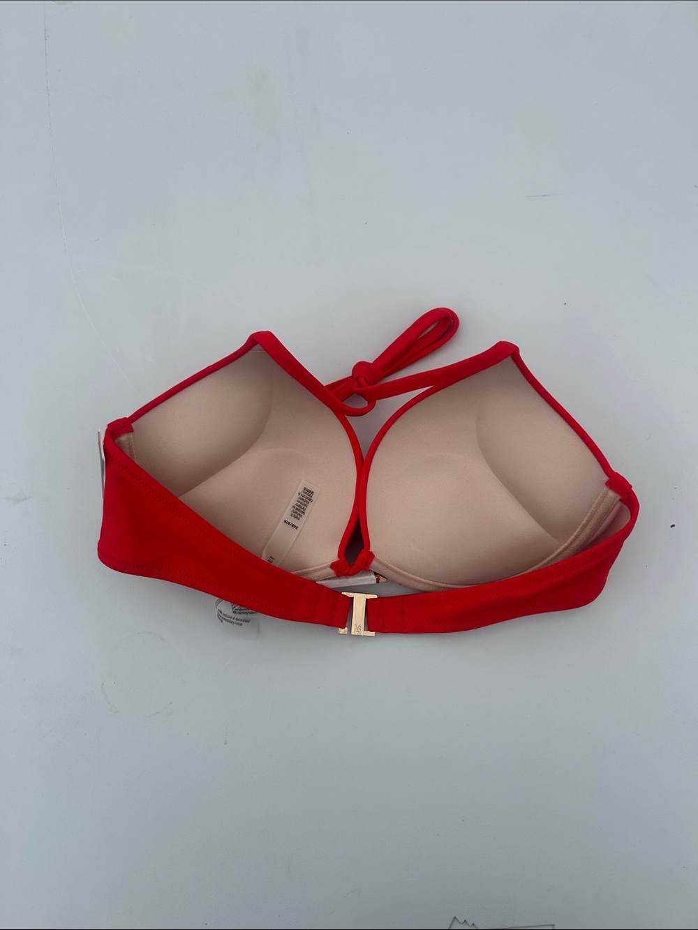 Victoria's Secret Red Push-Up Bikini Set with Gold Clasp NWT M / 34B - Picture 8 of 8